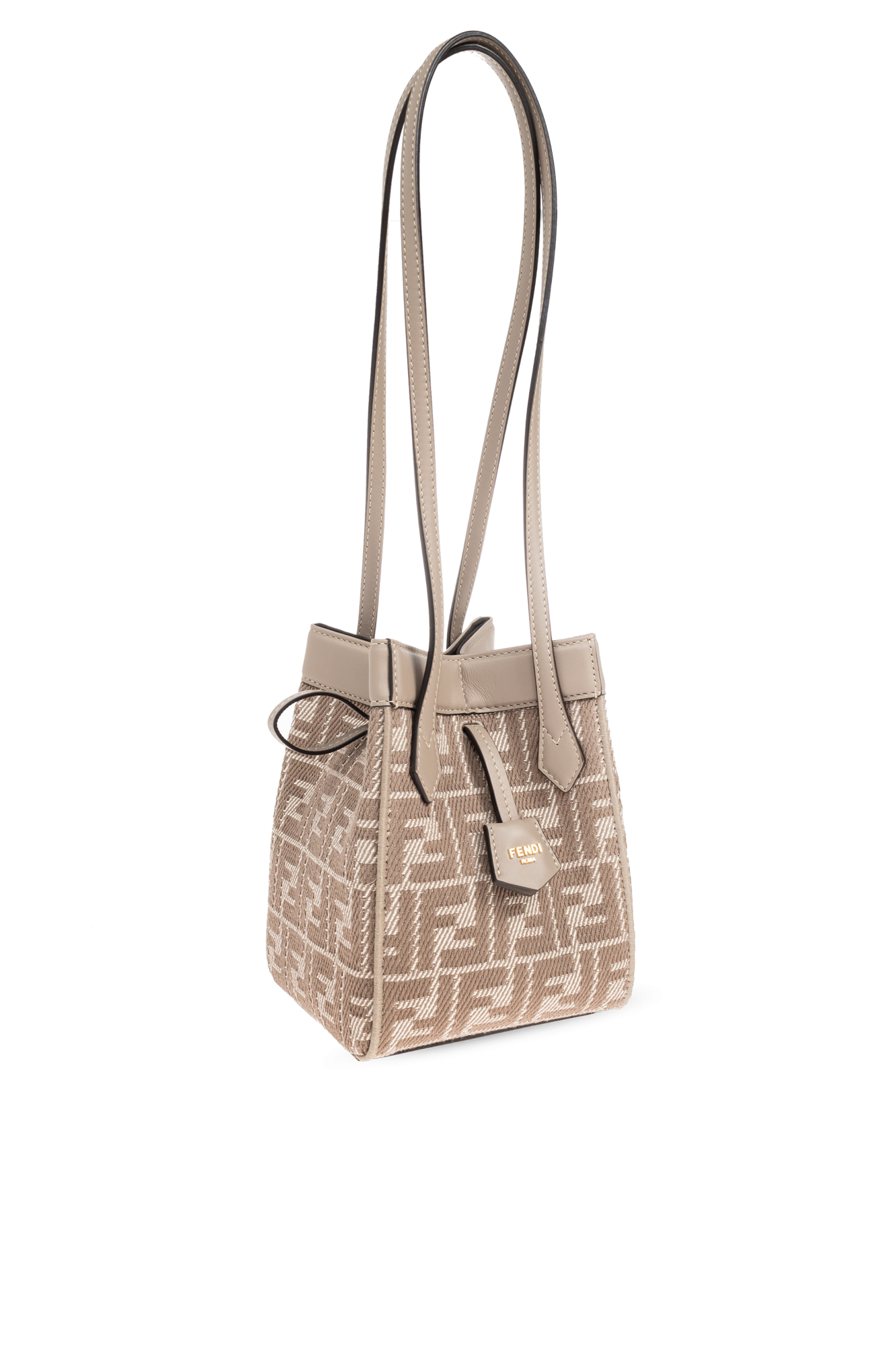 ☆FENDI☆ FENDI ORIGAMI Bucket Bag MINI BEIGE Fendi Origami Mini Fabric Beige | Fendi